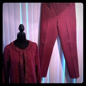 Choices 2 pc denim jacket and Pants